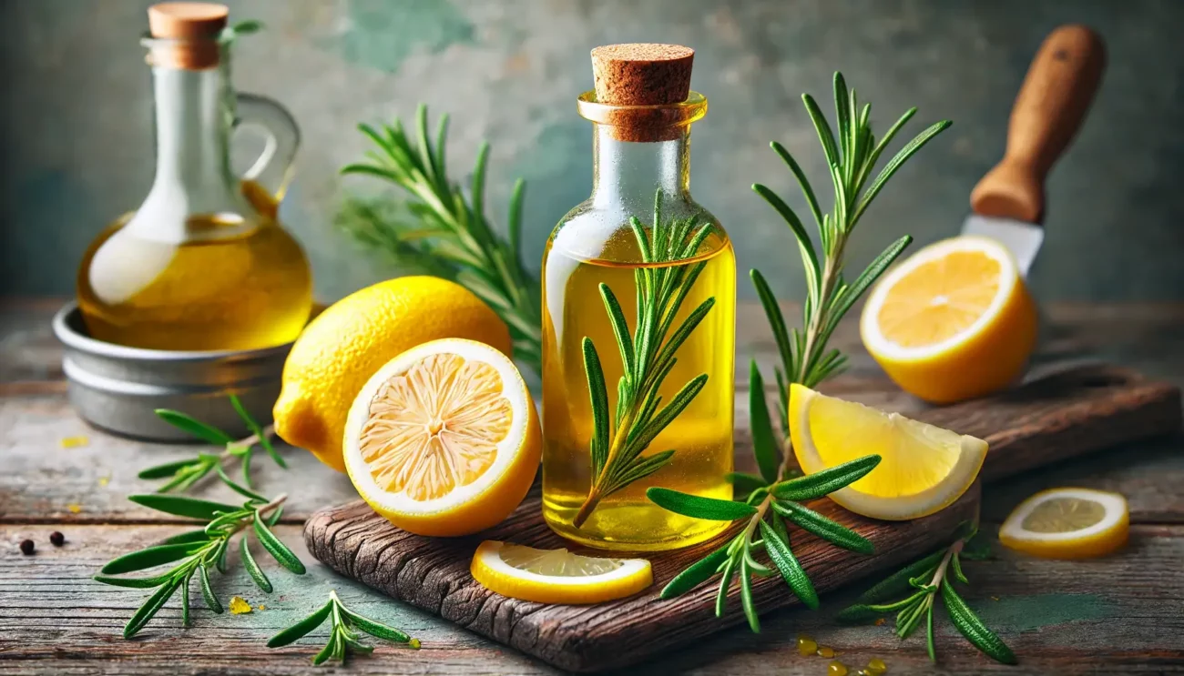 Olio di oliva aromatizzato al limone